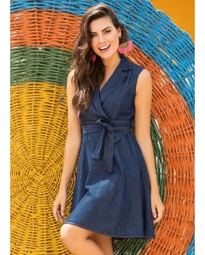 Vestido jeans social 2025