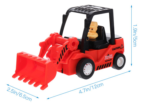 Juguete De Coche, Maqueta De Coche, Excavadora Mecánica, 4 P