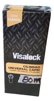 Cilindro Europerfil Capri Acero Niquelado 80mm Visalock 