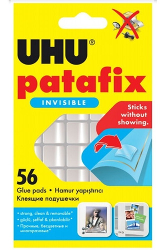 Uhu Patafix Invisible Pastillas Adhesivas X56 