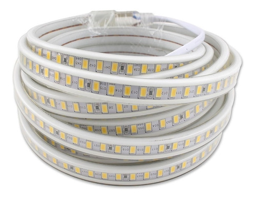 1metro Tira Led Azul 5050  - 220v  P/exterior Ip68 60led