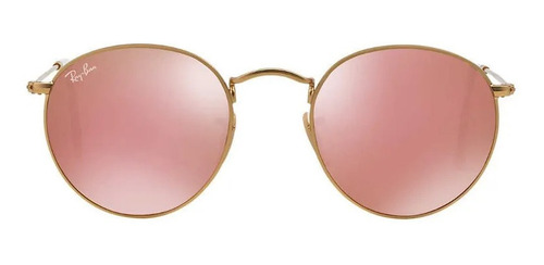 Lentes De Sol Ray Ban Round 3447 / Dorado  Dama