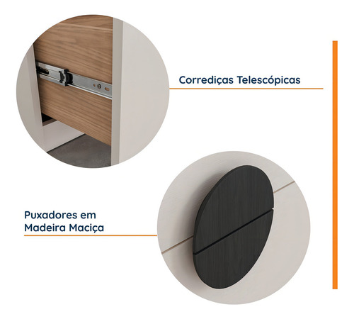 Mesa De Cabeceira 2 Gavetas Joy Cabecasa Madeiramadeira