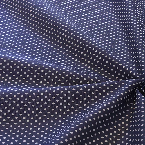 comprar 1 Metro Tricoline Estampado Patchwork Bola  Poa Azul Marinho