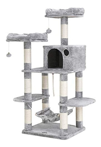 Songmics 59 Multilevel Cat Tree Con Sisal Cubiertas Raspadas