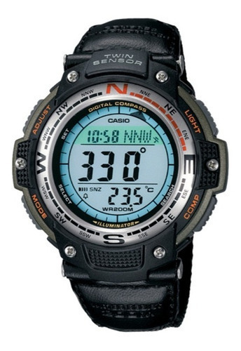 Reloj Casio Sgw 100b 3v Brújula Termómetro Cronómetro® Color de la correa Verde