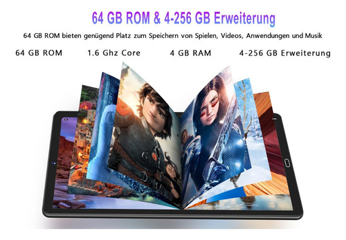 Tablet 10'' Android 13 8 Núcleos 12gb+128gb Wifi 5g 8000 Mah