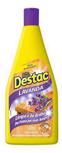 Brilha Móveis Perfumado Destac 500ml Lavanda