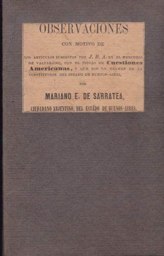 Observaciones - Mariano E. De Serratea