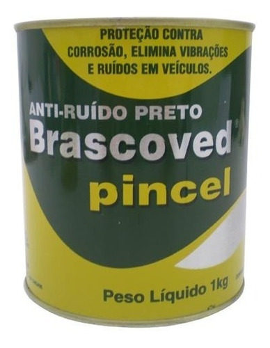 Massa Anti-ruído - Brascoved Pincel - Preto - Cada (unidade)