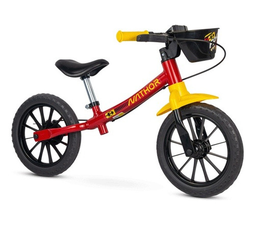 Bicicleta Aro 12 Infantil Equilibrio Nathor Sem Pedal 