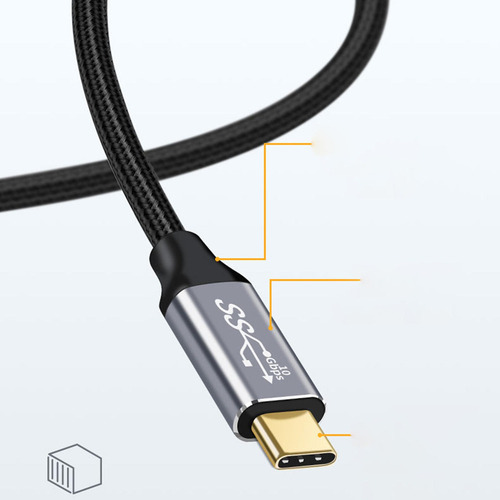A Cable Usb C A Usb C De 3 M, Tipo C3.1 Gen2, 10 Gb, Carga
