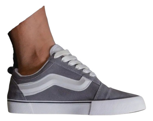 Zapatillas Urbanas Clásicas Lona Gamuza Aplique 3d Van Knu