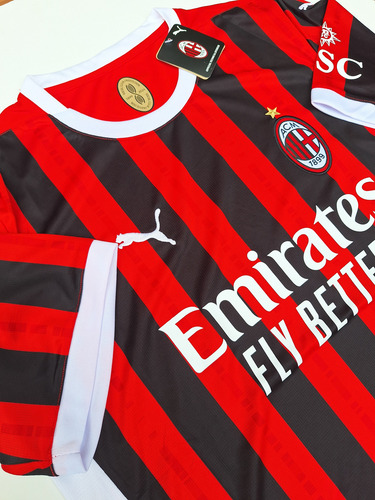 Camiseta Milán Titular Champions 2024/25 Hombre