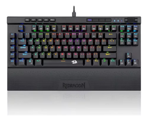Teclado Gamer Magic Wand Pro Sem Fio Rgb Layout Usa Preto