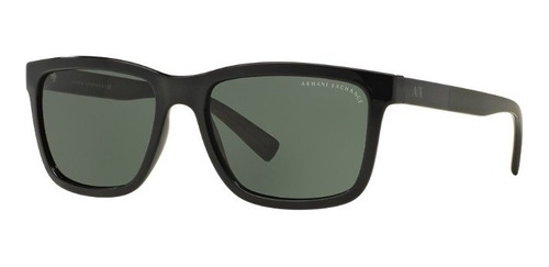 Lentes De Sol Rectangular Negro Armani Exchange