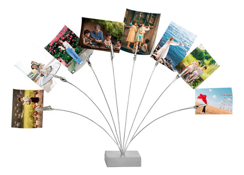 Soporte Para Árbol De Fotos, Base De Cubo, 8 Ramas De Árbo