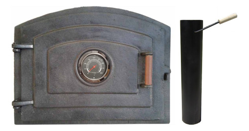 Imagen 1 de 10 de Puerta Horno Barro Fundicion Combo 1 Mercadoenvíos Gratis