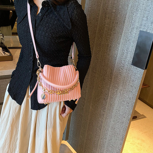 Bolsa Plisada Para Mujer, Diseño De Nicho De Alta Gama, Port