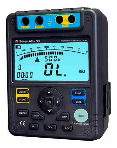 Megôhmetro Digital 5kv Minipa Mi-2705 C/ Nf Original