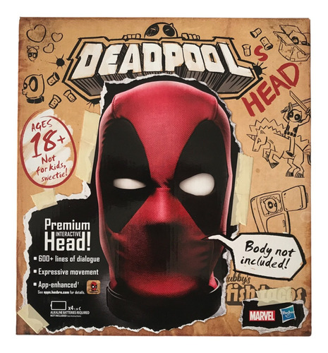 Deadpool Cabeza Parlante Interactive Talking Head Hasbro Mar