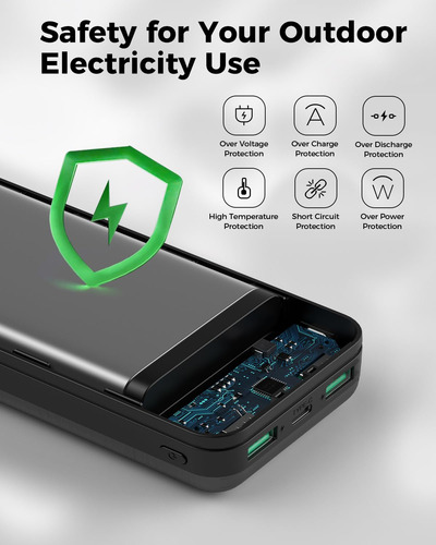 Power Bank Enerwow 40000mah Pd 30w Qc 4.0 De Carga Rápida