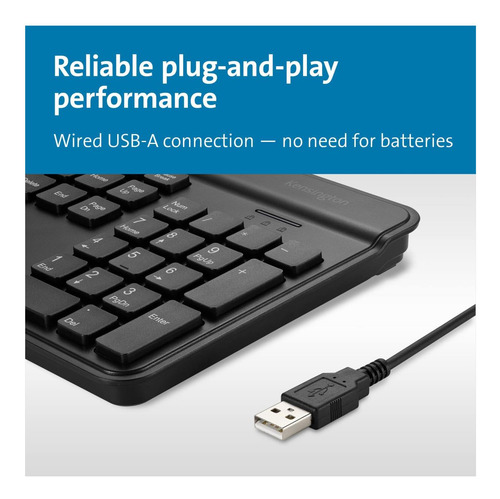 Teclado Con Cable Kensington Simple Solutions Compatible Con