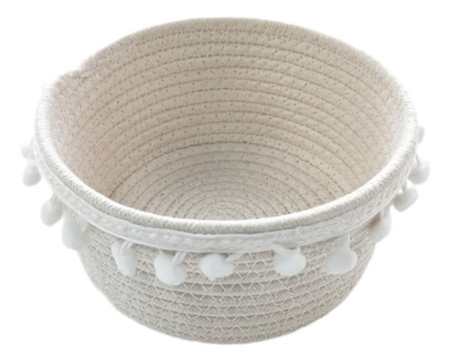 Cesta De Almacenamiento Tejido A Mano Cesta De Pan 20cmx10cm