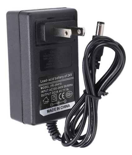 Cargador De Batería De Litio 29.4v 1a Adaptadores De Fuente