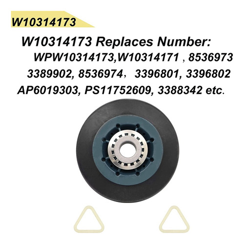 10 Piezas Adecuadas Para La Rueda De Tambor De Secadora W103