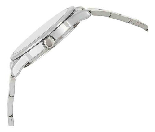 Relógio Casio Classic Prata Masculino Mtp-v001d-1budf-sc Correia Prateado Bisel Prateado Fundo Preto