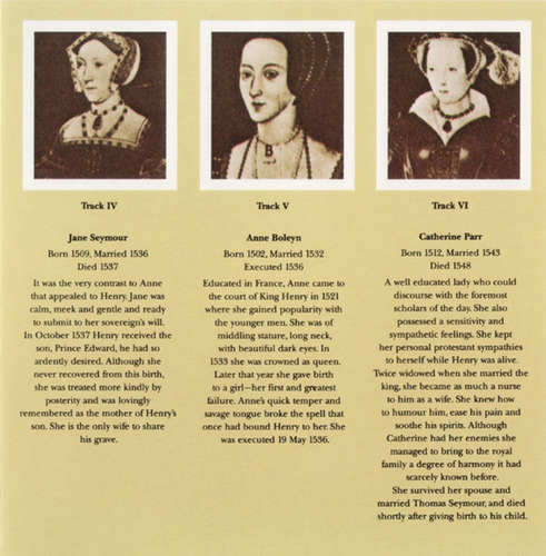 Rick Wakeman Cd: The Six Wives Of Henry V I I I ( Germany ) Estándar