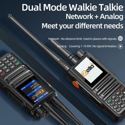 Abbree Gp-889 Rádio Analógico Uhf E 4g Poc Wi-fi E Bluetooth
