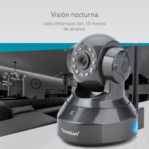 Cámara de seguridad VStarcam C7837WIP con resolución de 1MP visión nocturna incluida negra