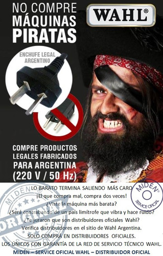 Imagen 3 de 3 de Máquina Wahl Magic Clip Cable 220v Original Con Enchufe Legal- Despacho Desde Local