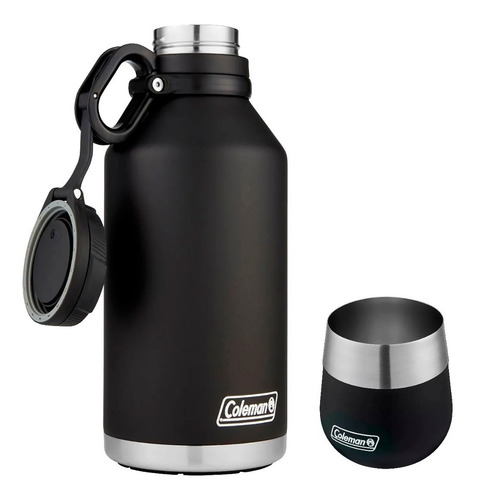 Termo Acero Inoxidable 1,9l Growler Negro Mas Mate Coleman