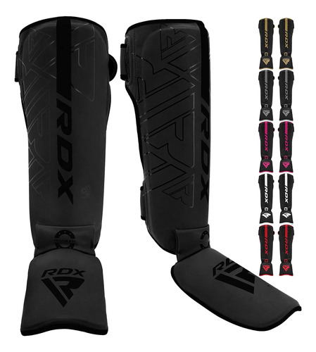 Espinilleras Rdx Talle S, Para Artes Marciales, Negro