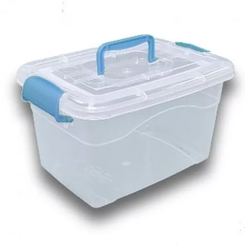 Caja Multiusos Grande Tapa C/broches Plástico Resistente