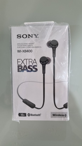 Fone de ouvido neckband sem fio Sony WI-XB400 preto