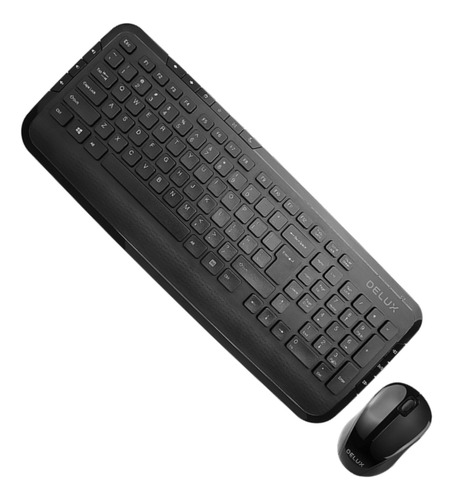 Combo Inalámbrico Delux: Teclado Slim Multimedia + Mouse