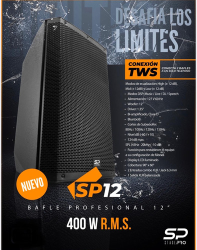 Bafle De 12 Stage Pro Alien Sp-12