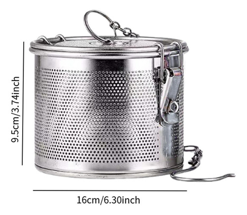Infusor De Bola De Té Té Suelto Té Empinado 16x9.5cm
