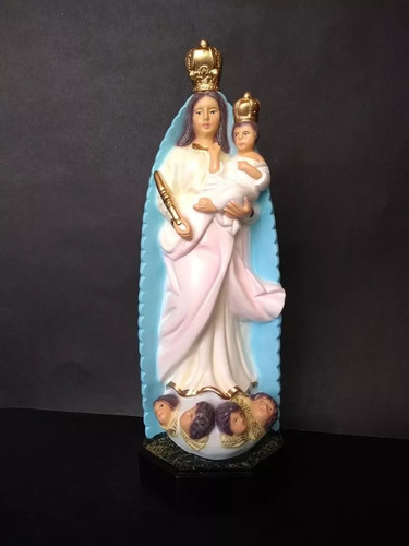 Imagem De Nossa Senhora Da Ajuda 23 Cm Cor Pintura A Mão
