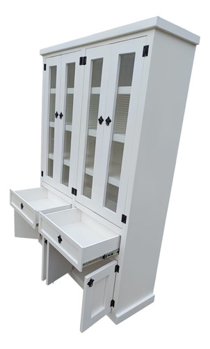 Mueble Rústico Le Trae Hermosa Vitrina Para El Hogar