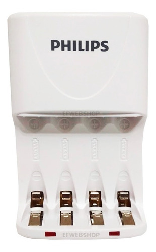 Imagem 7 de 8 de Carregador Philips Com 4 Pilhas Duracell Aa 2500 Recarregav