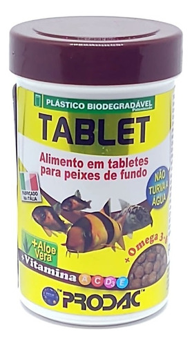 Prodac Racao Prodac Tablet  60g Ração Para Botias E Labeos