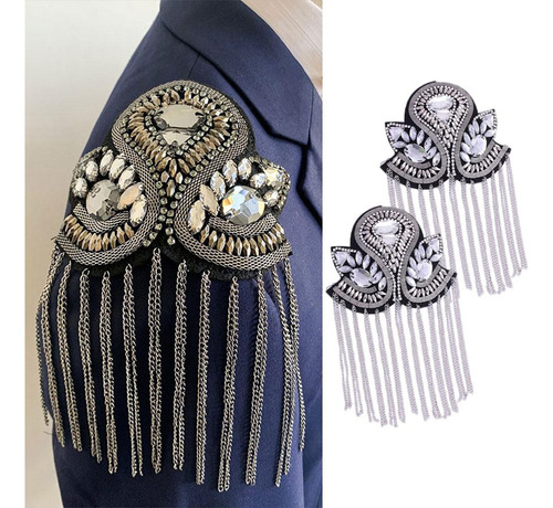 Para Para Charretera Fringe Borla Accesorios De Ropa 1 Par