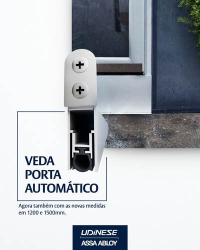 20 Veda Porta Inferior De Embutir Automático 1020mm Natural