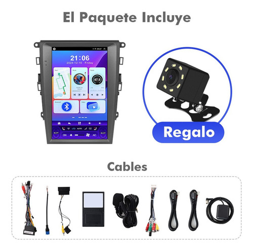 Estéreo Para Fusion 2013- A/a Auto Android Carplay 12.1 Inch