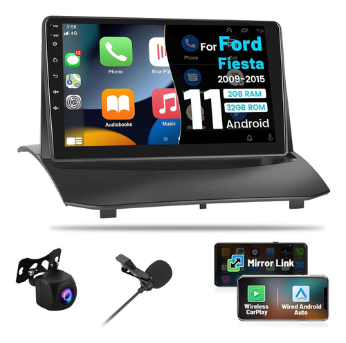 Estereo Ford Fiesta 2009-2017 Android Carplay Gps 2+32g